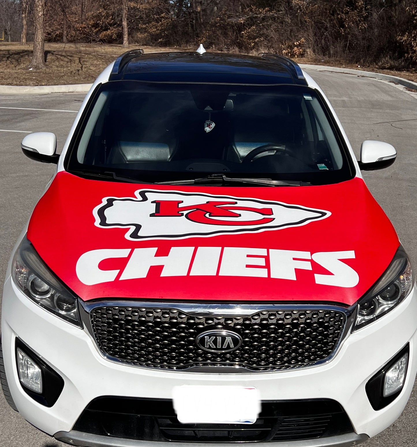 CHIEFS Arrowhead Car Hood Cover