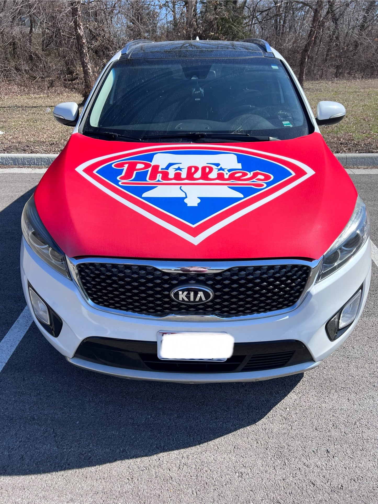 Philadelphia Phillies Baseball Car Hood Cover