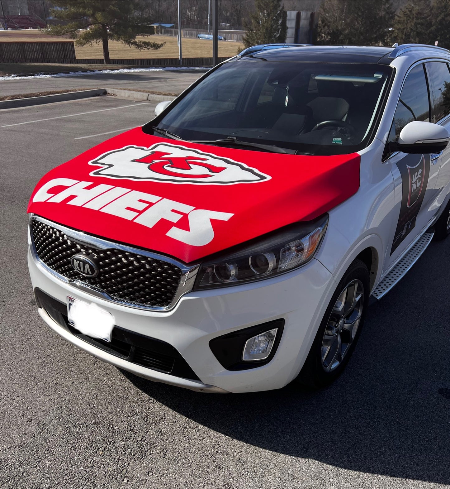 CHIEFS Arrowhead Car Hood Cover