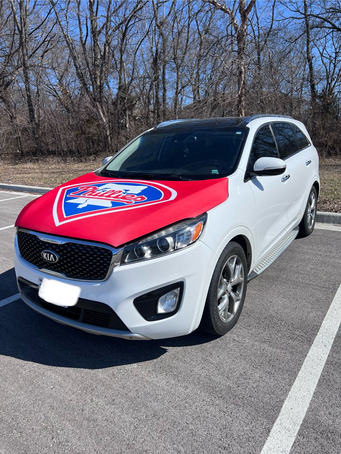 Philadelphia Phillies Baseball Car Hood Cover