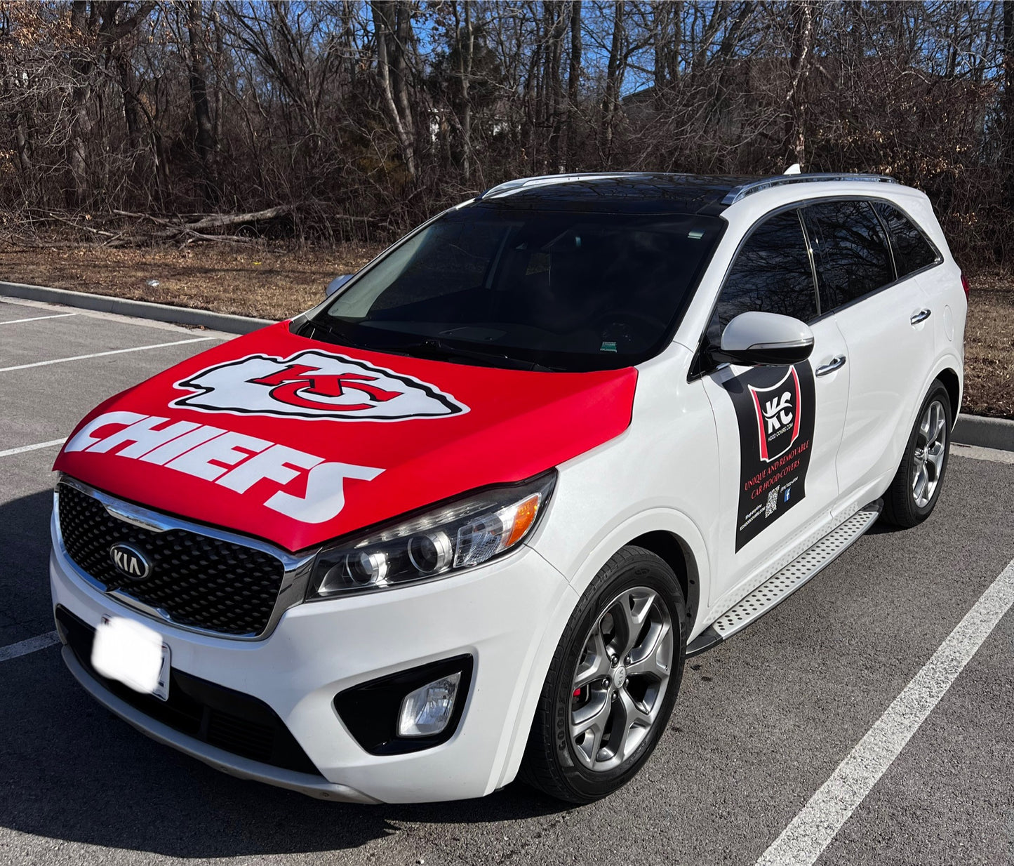 CHIEFS Arrowhead Car Hood Cover