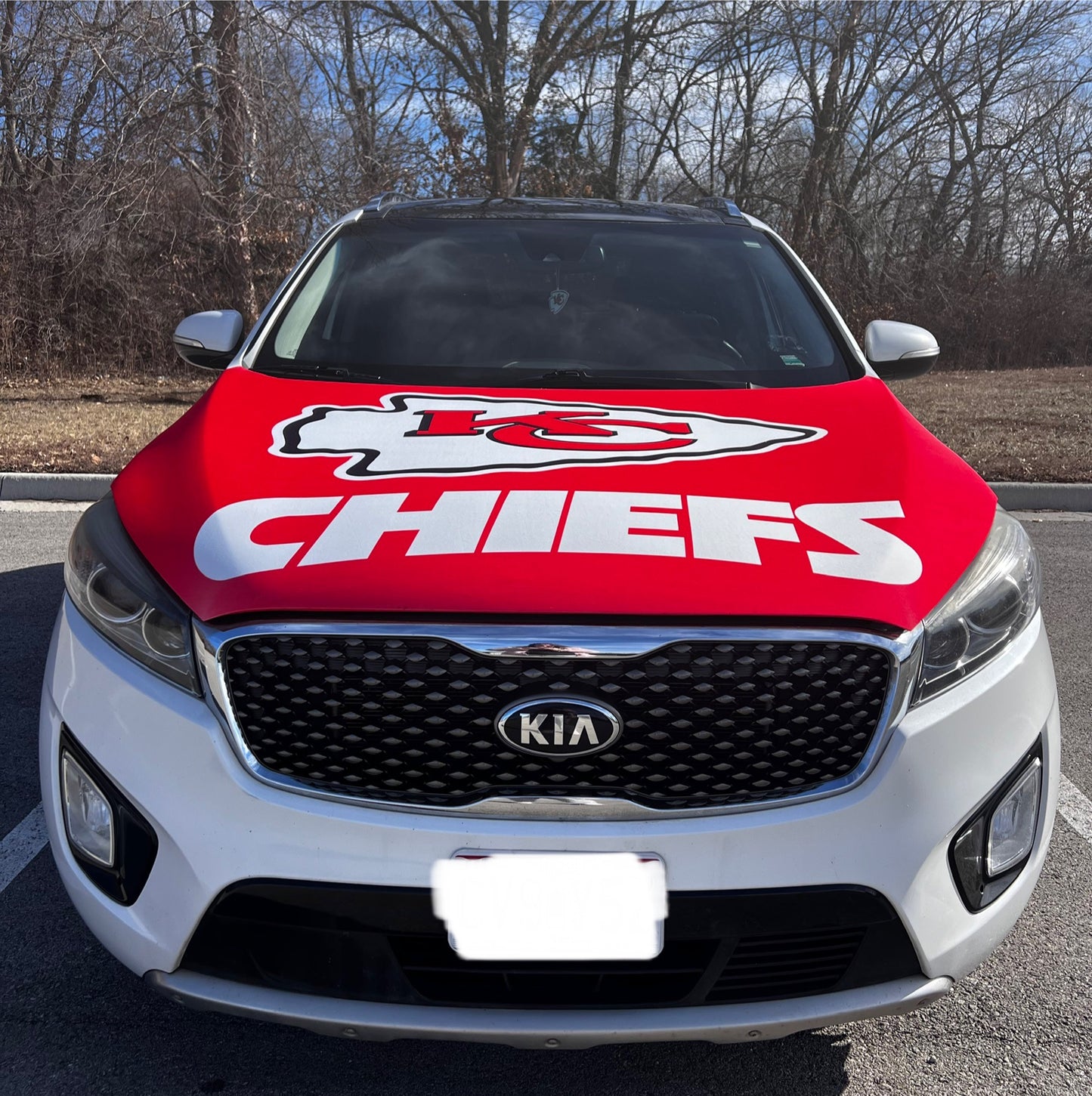 CHIEFS Arrowhead Car Hood Cover
