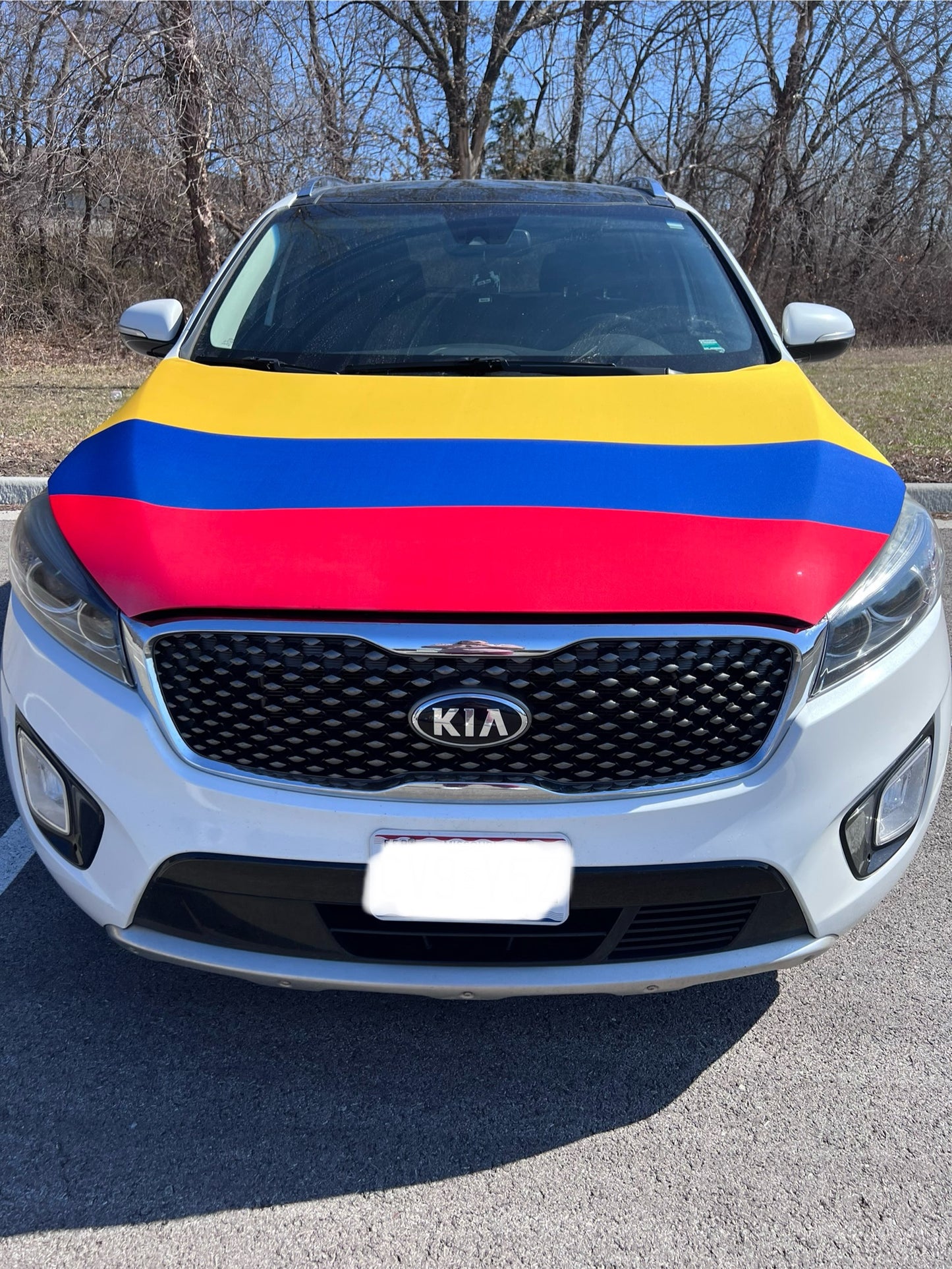 Columbia Flag Car Hood Cover