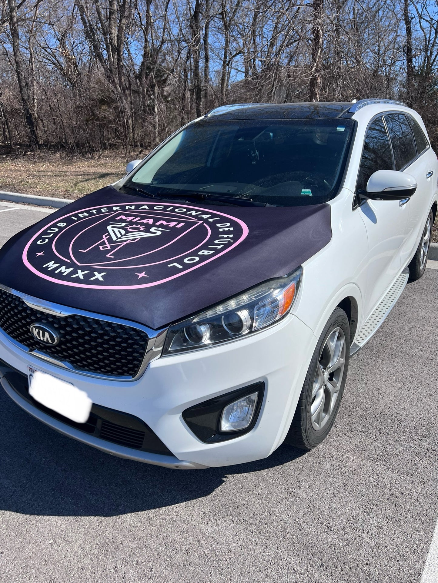 Inter Miami CF Futbol Car Hood Cover