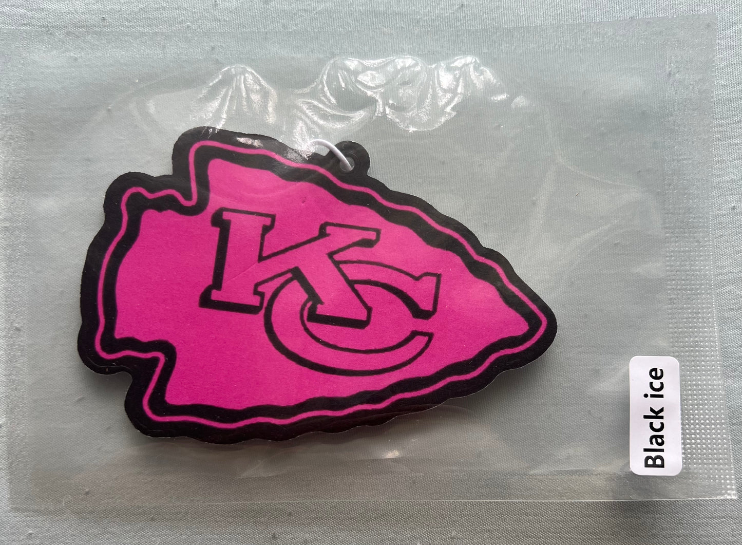 Pink and Black Chiefs Arrowhead Car Freshener