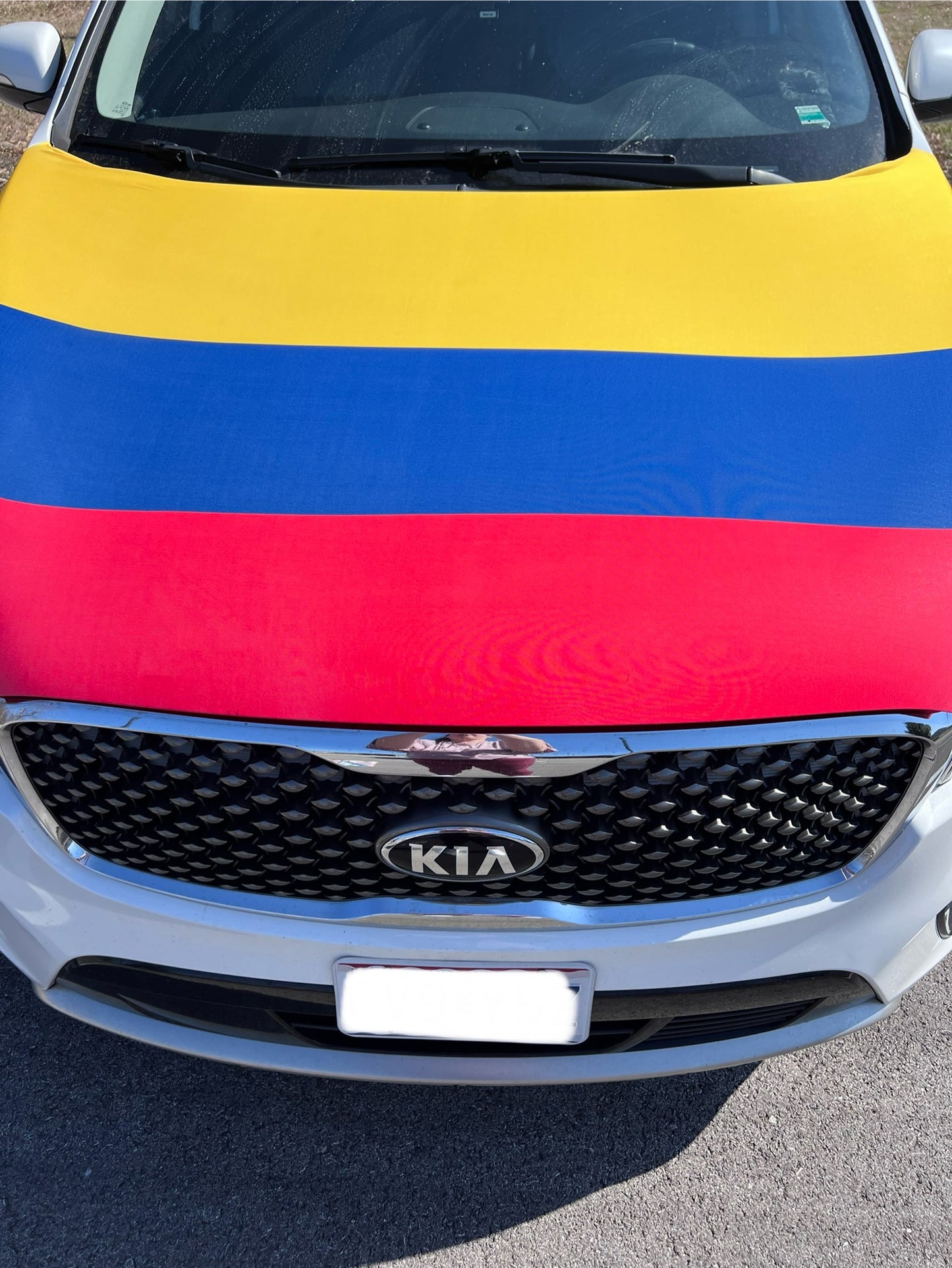 Columbia Flag Car Hood Cover