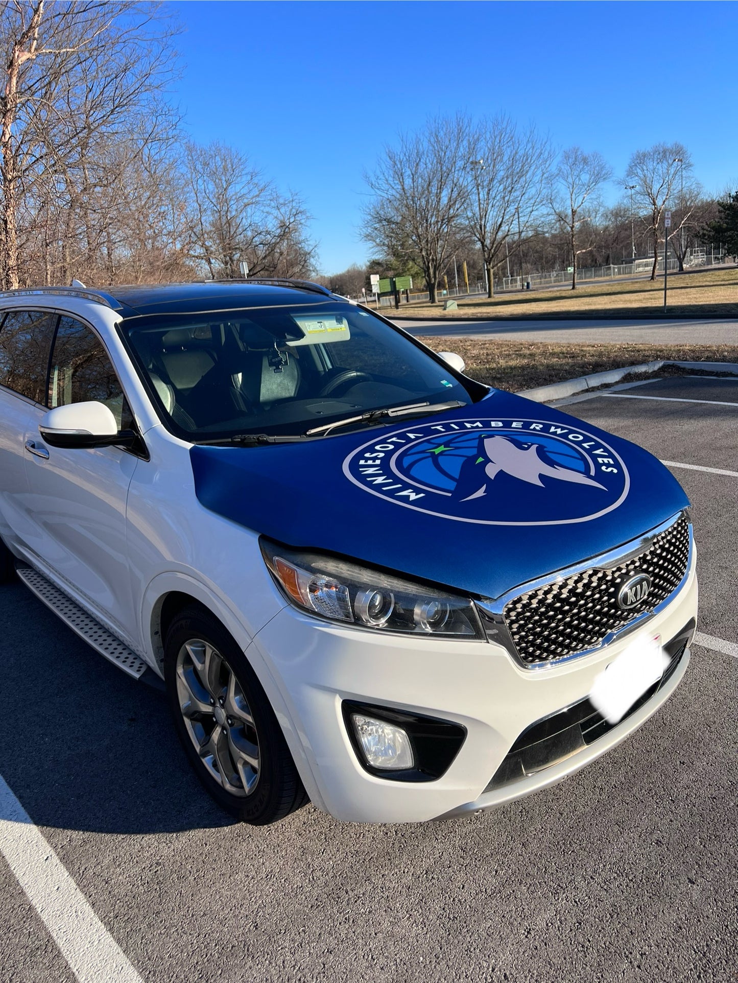 Minnesota Timberwolves Basketball Car Hood Cover