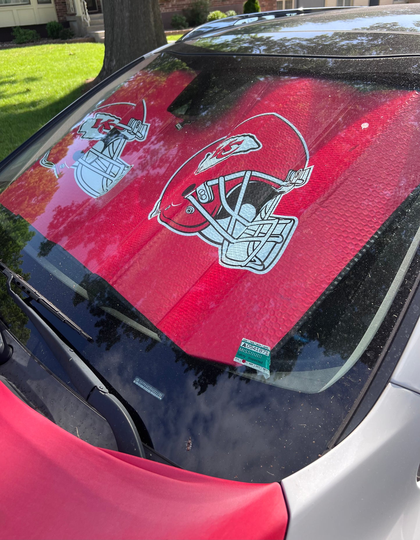 Chiefs Helmet Windshield Sun Visor