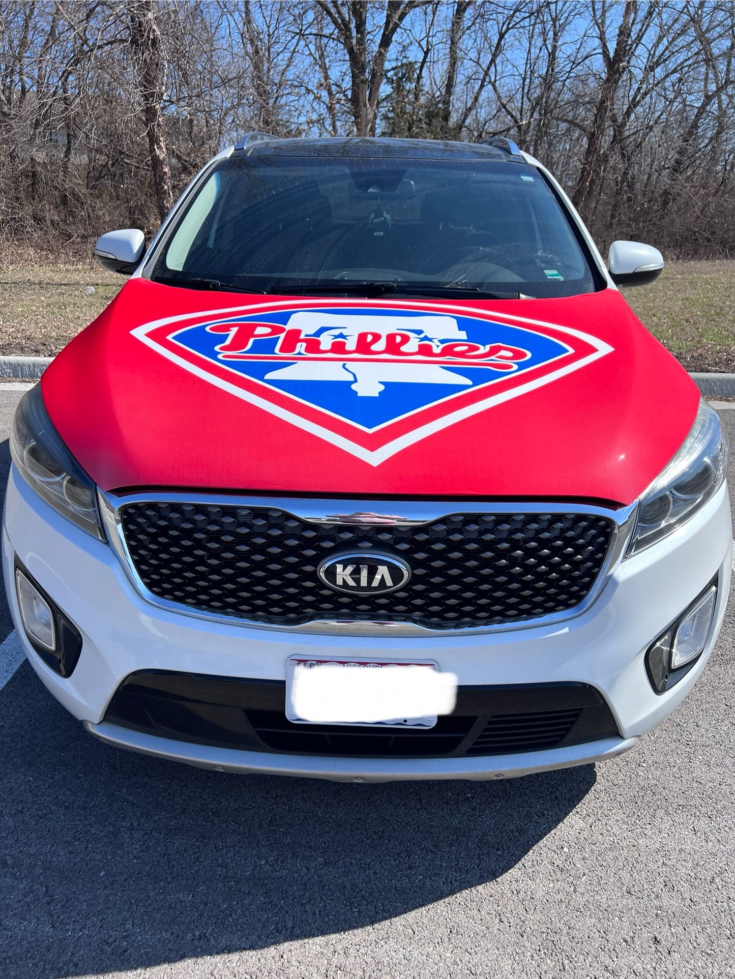 Philadelphia Phillies Baseball Car Hood Cover