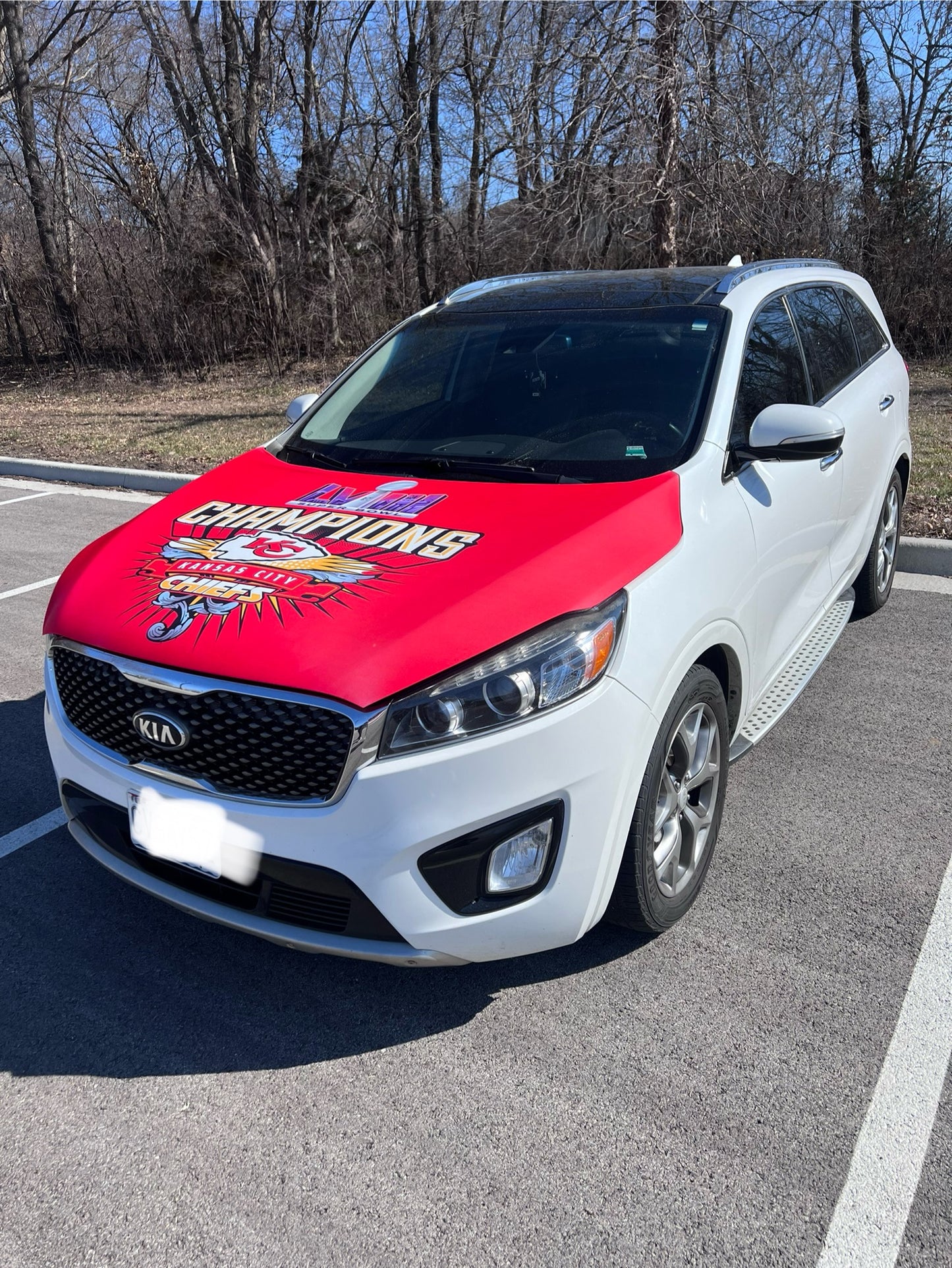 Chiefs Super Bowl Champions Car Hood Cover