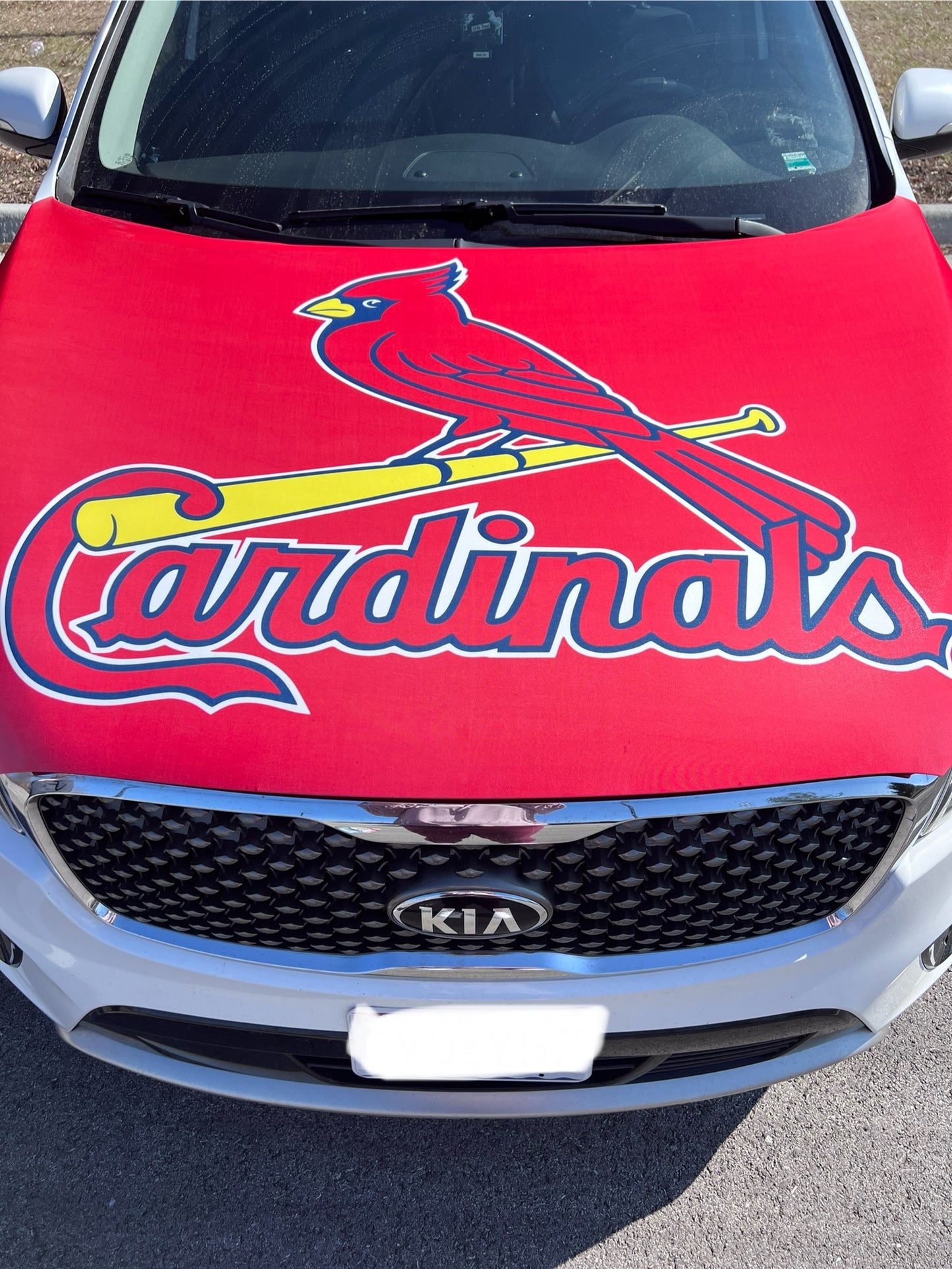 St. Louis Cardinals Baseball Car Hood Cover