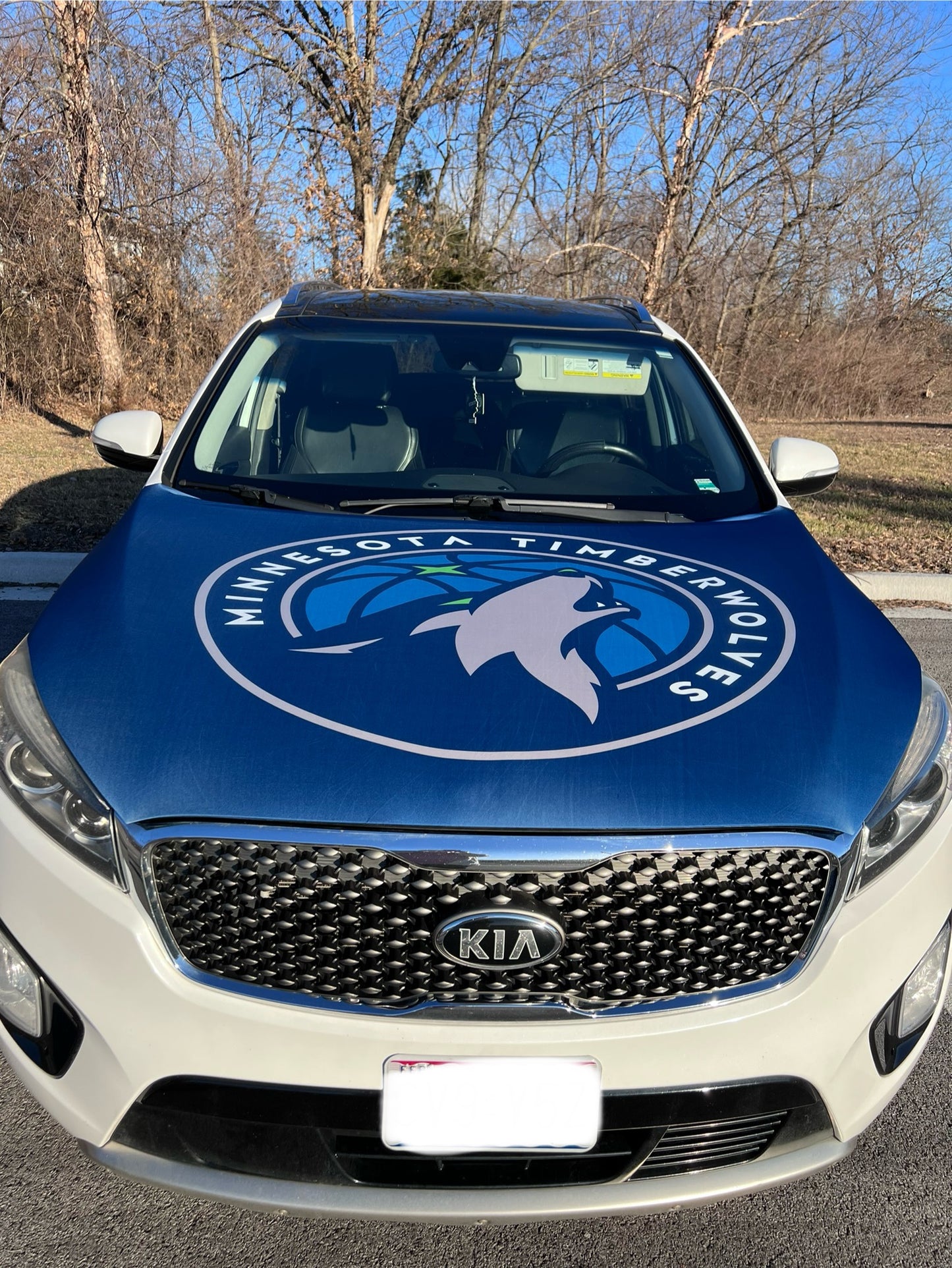 Minnesota Timberwolves Basketball Car Hood Cover