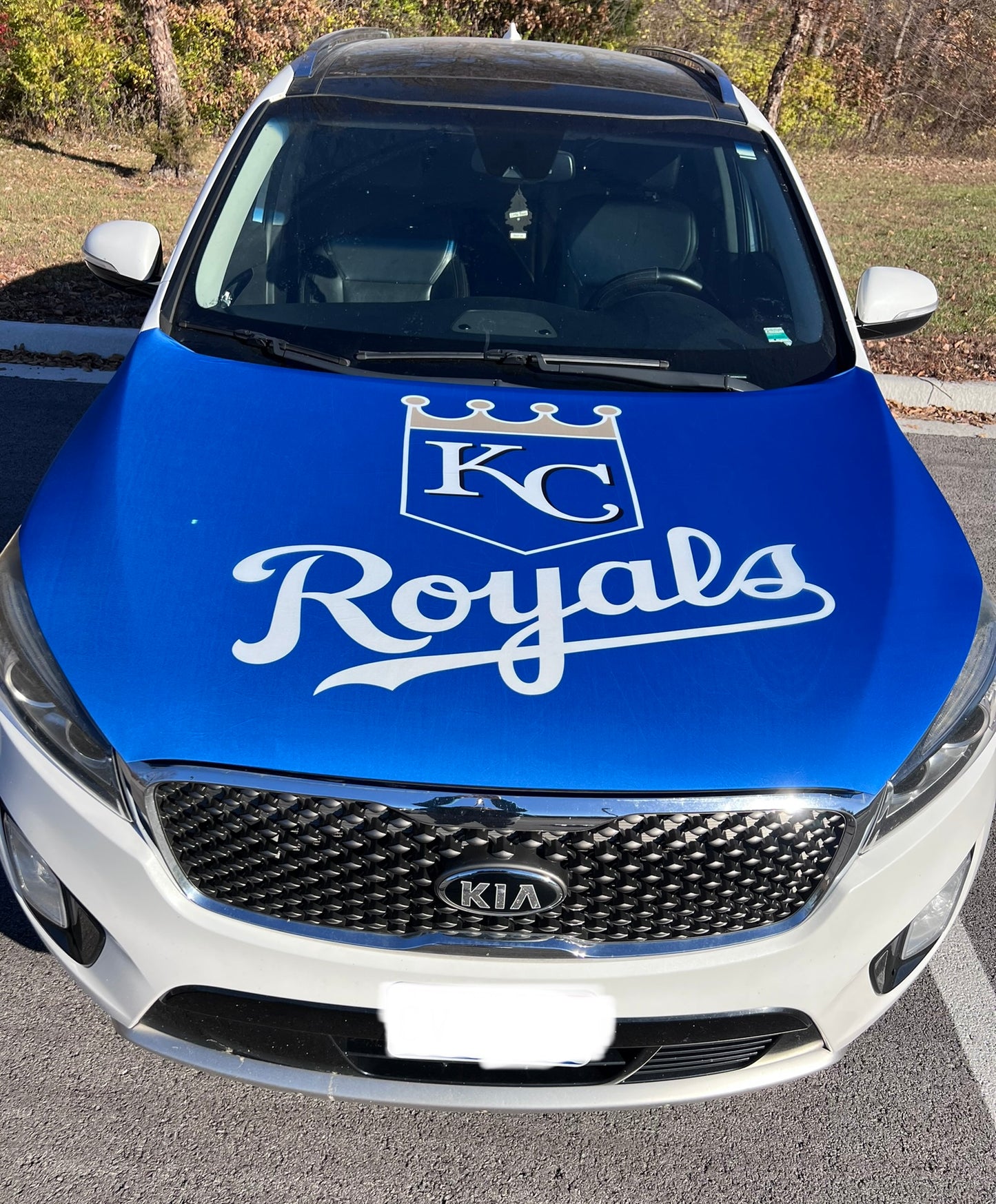 KC Royals Car Hood Cover