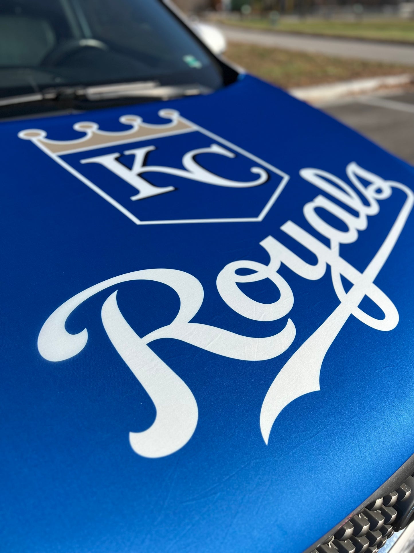 KC Royals Car Hood Cover