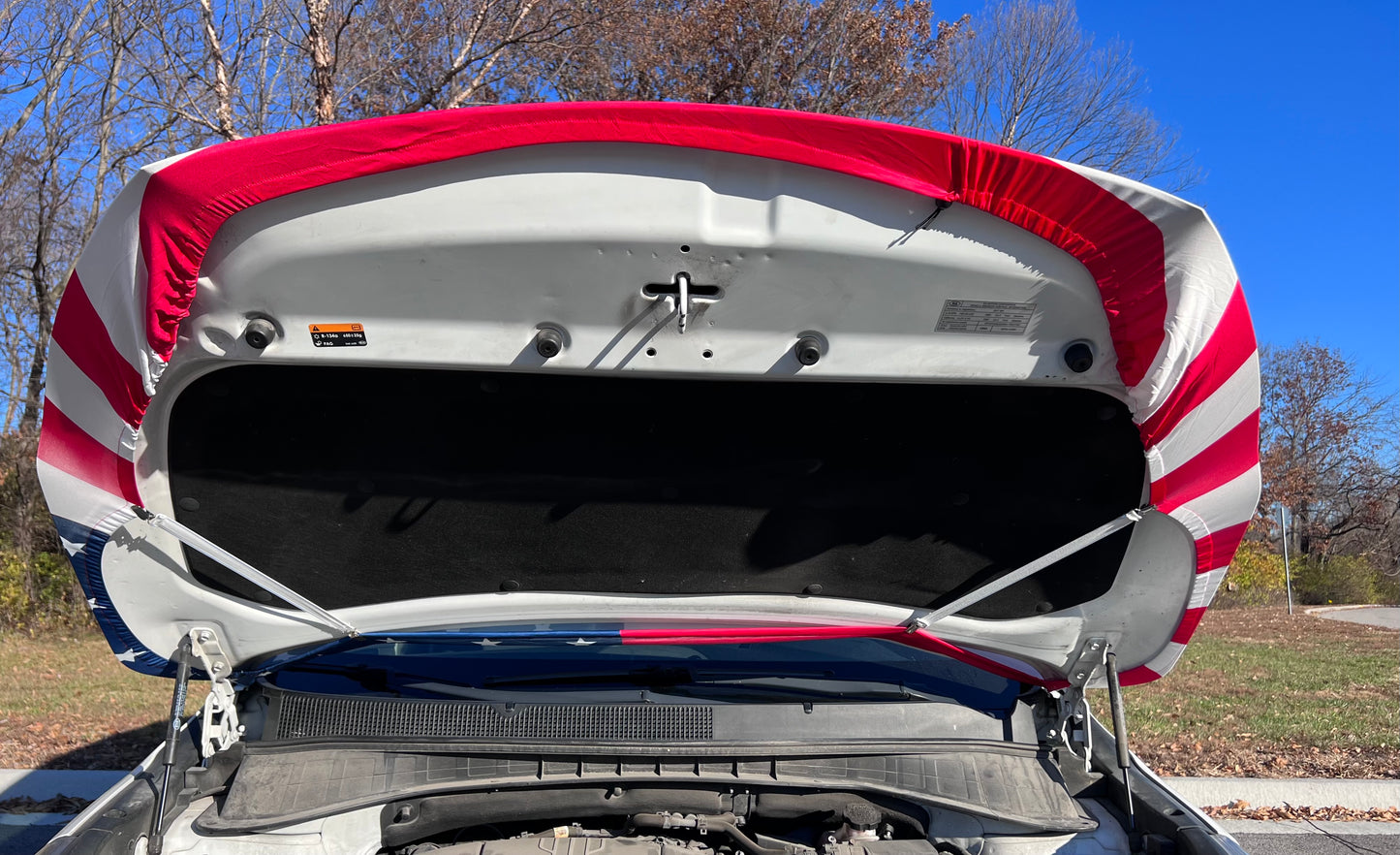 American Flag Car Hood Cover