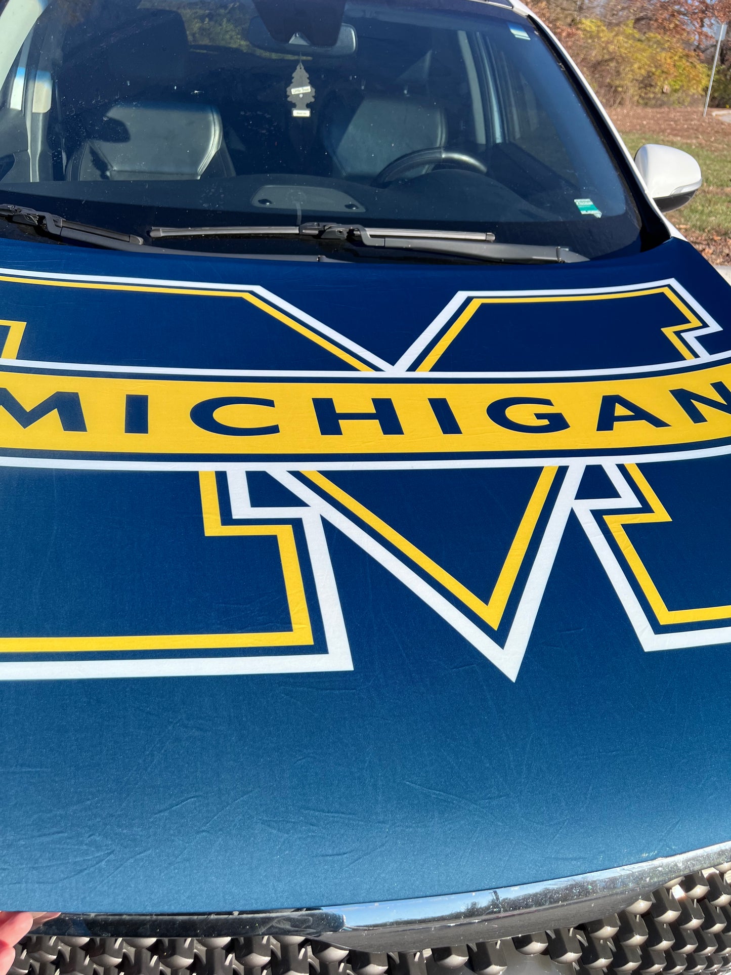 Michigan State College Car Hood Cover