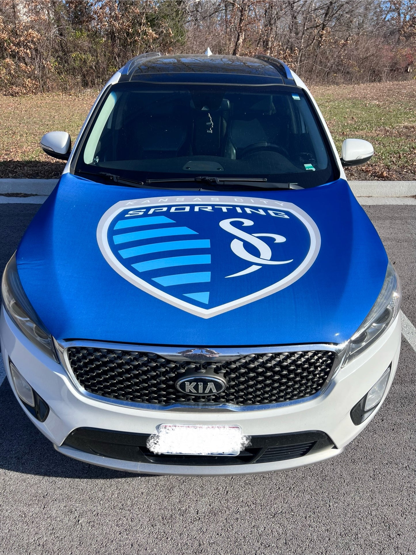 Sporting KC Car Hood Cover
