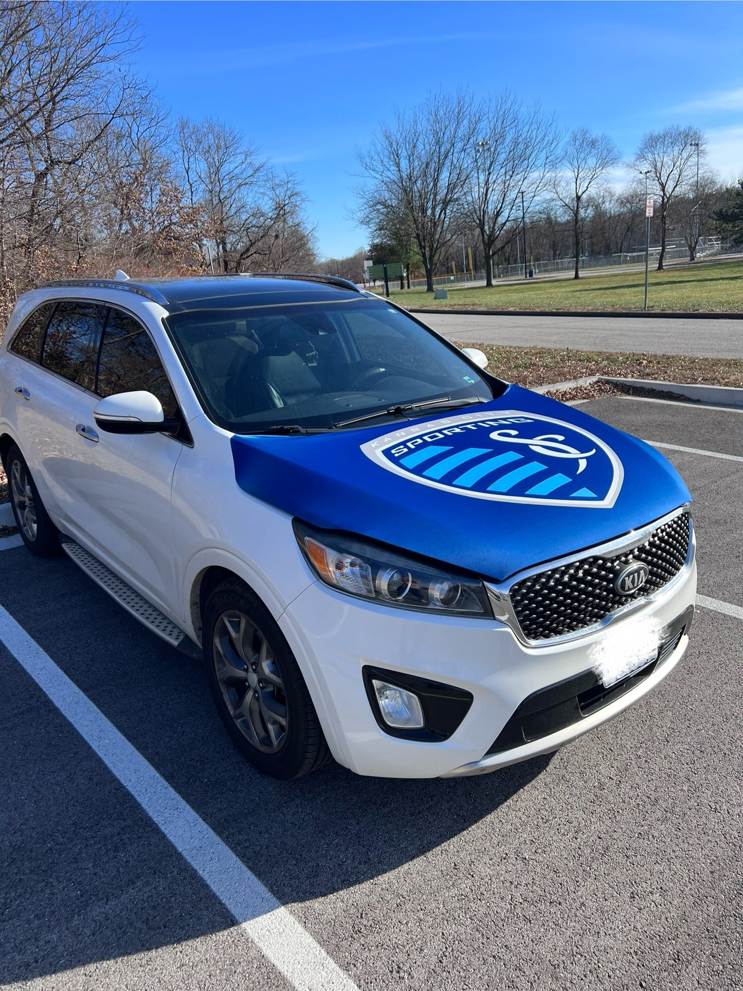 Sporting KC Car Hood Cover
