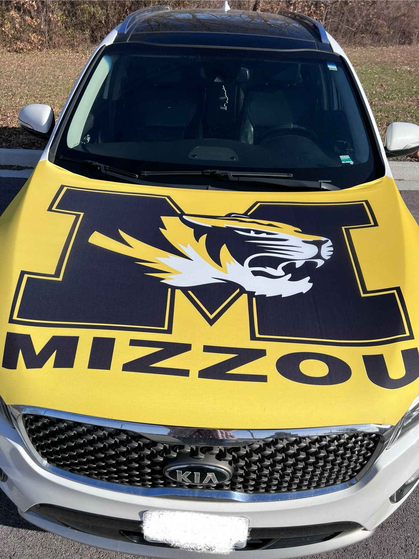 Mizzou College Car Hood Cover