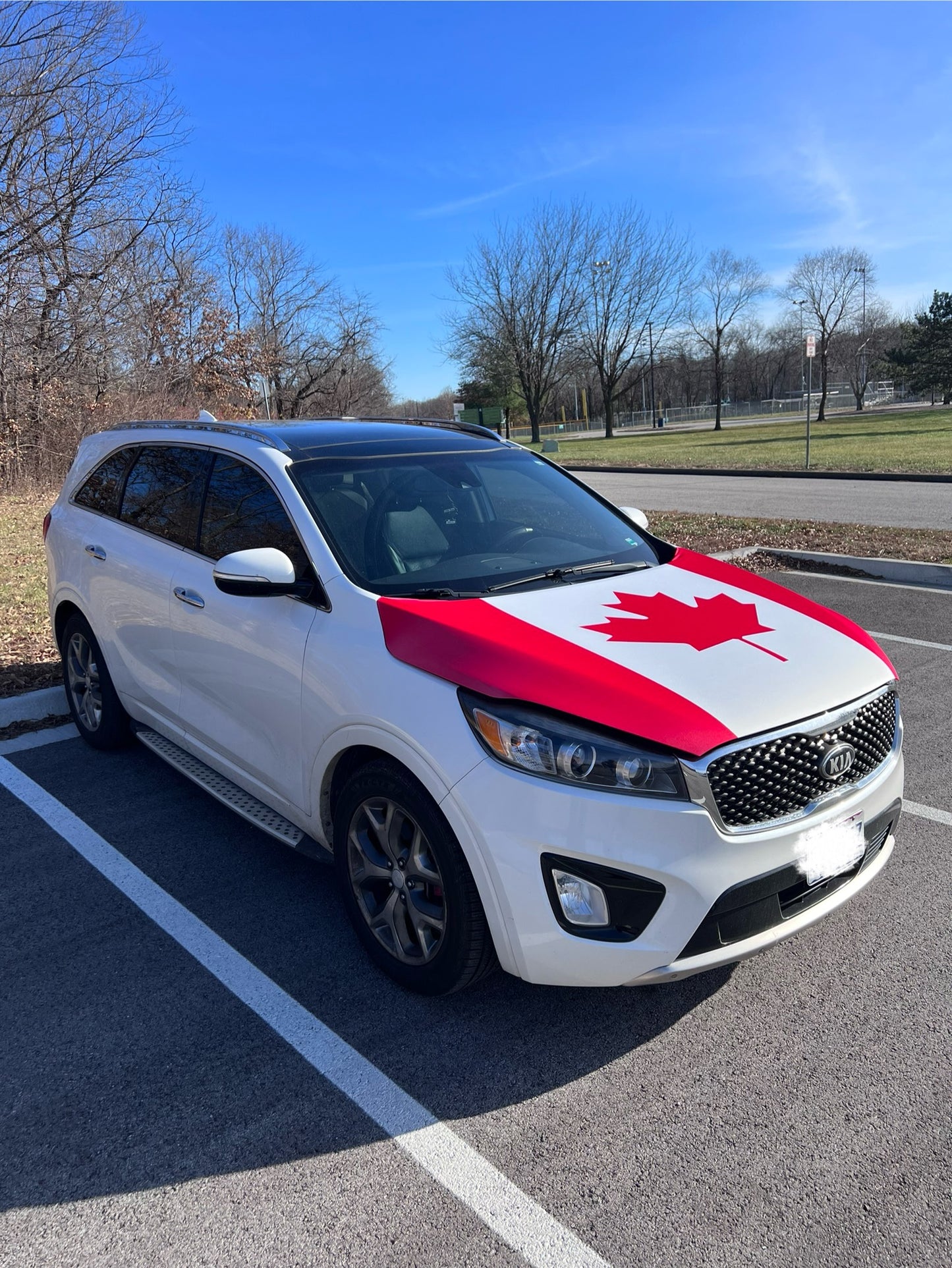 Canadian Flag Car Hood Cover