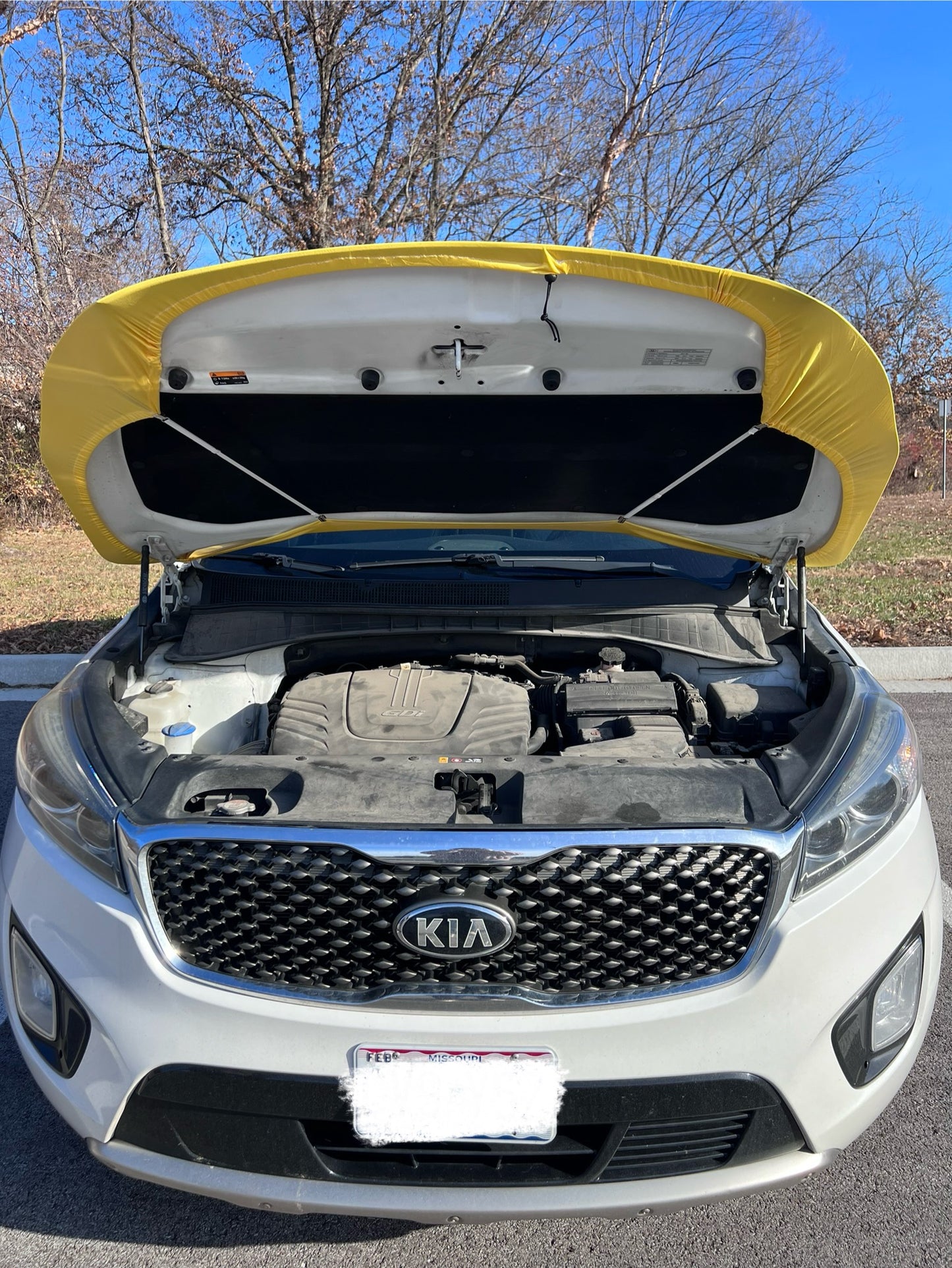 L.A. Lakers Basketball Car Hood Cover