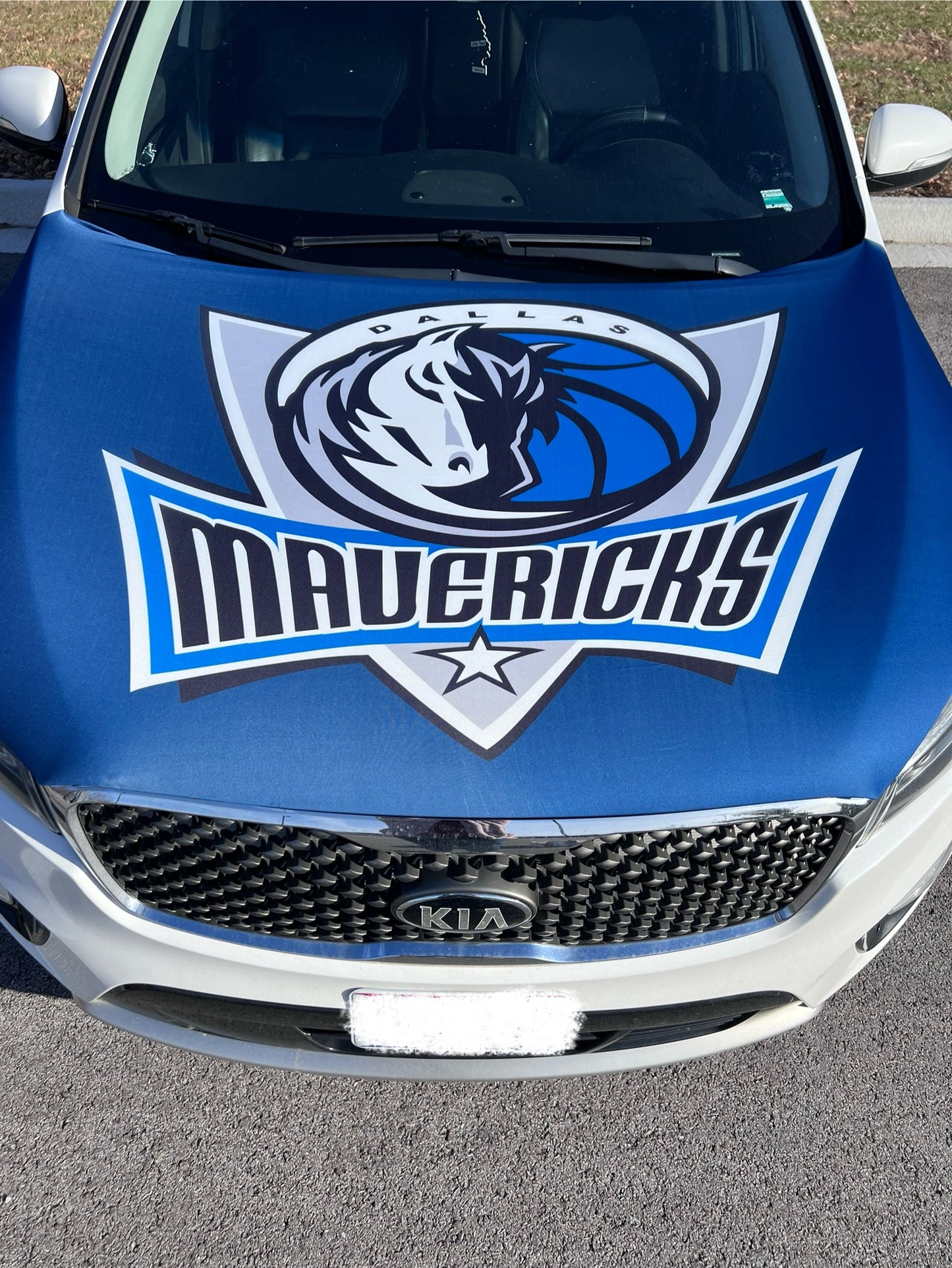 Dallas Mavericks Basketball Car Hood Cover