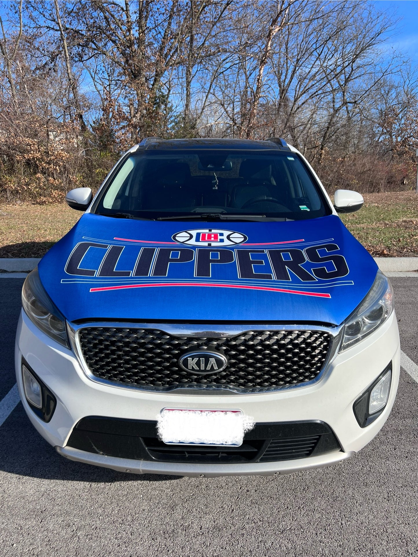 L.A. Clippers Basketball Car Hood Cover