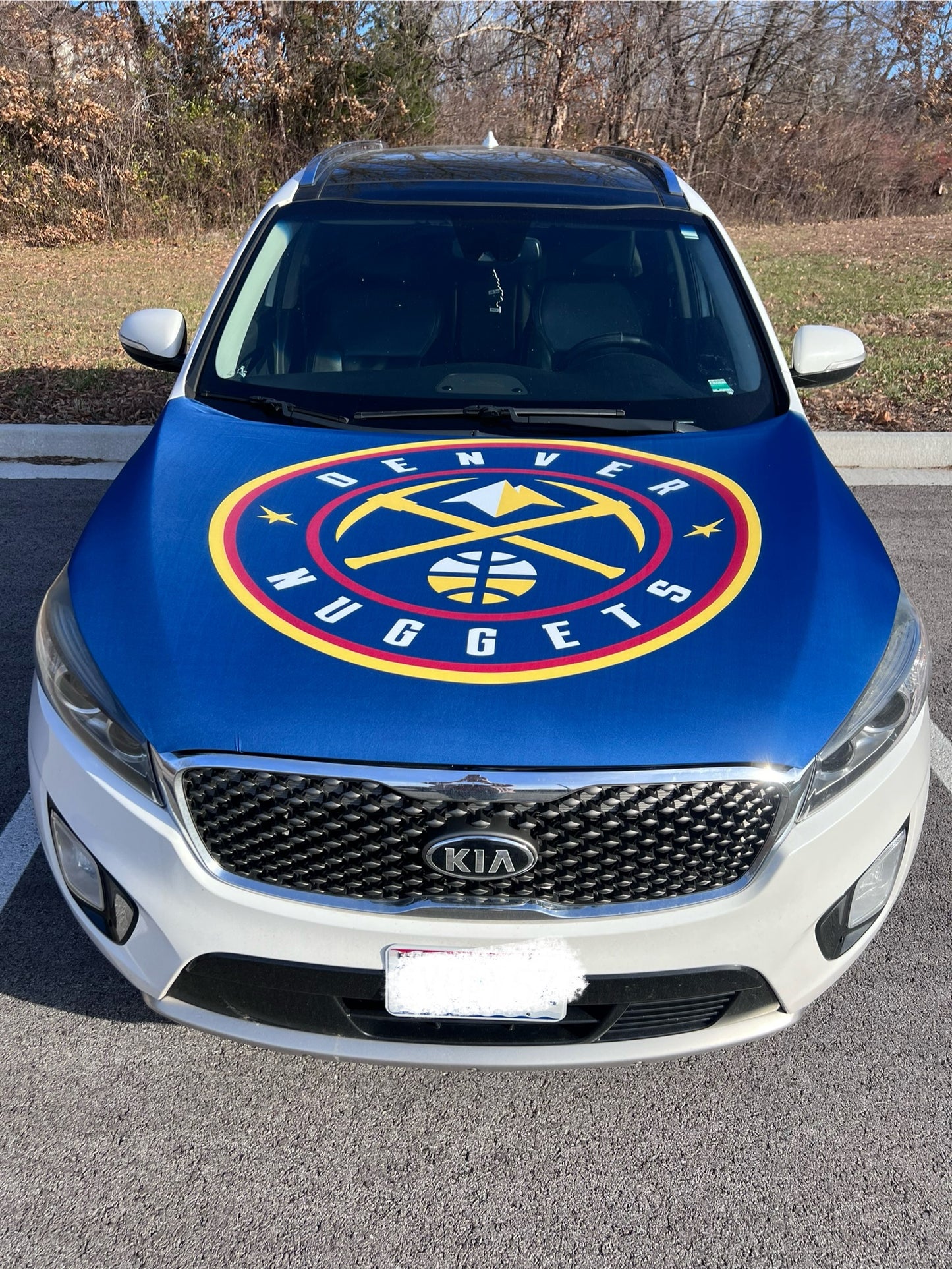 Denver Nuggets Basketball Car Hood Cover
