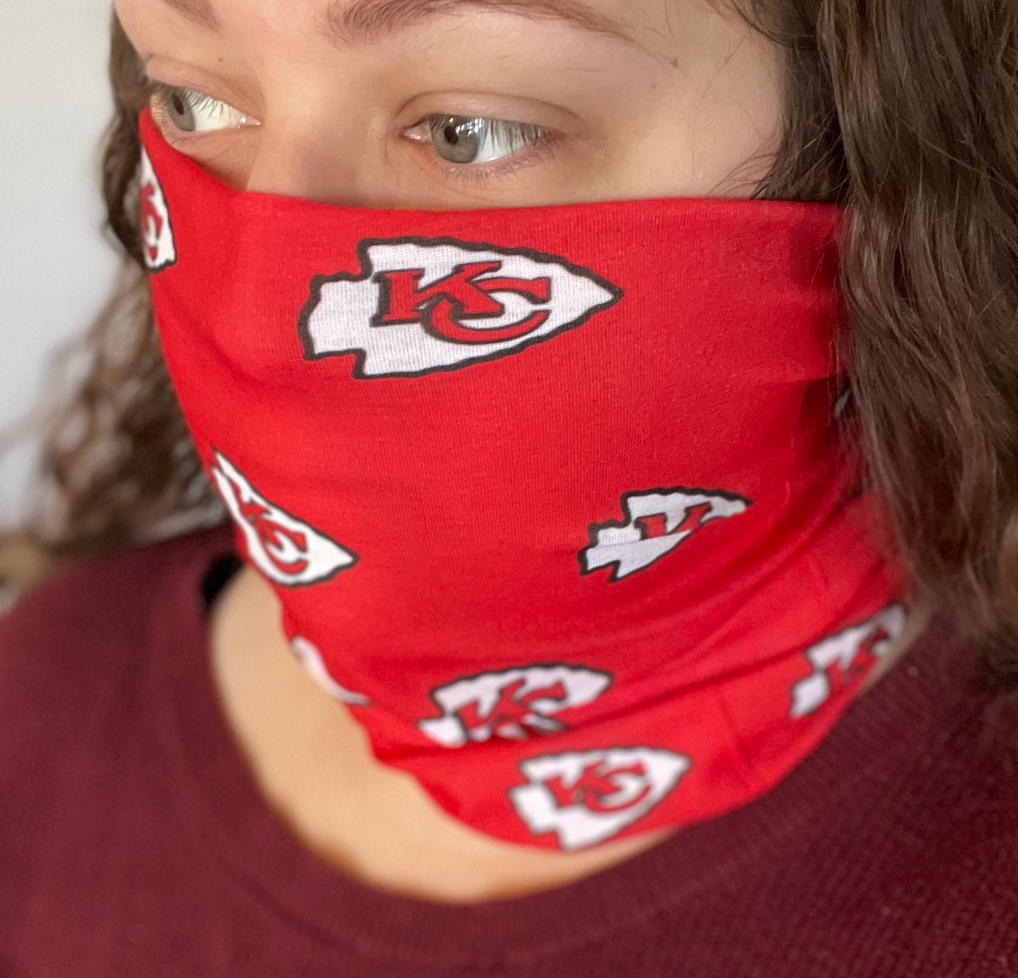 Mini KC Chiefs Arrowheads Neck Gaiter