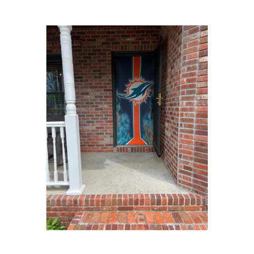 Miami Dolphins Door Cover