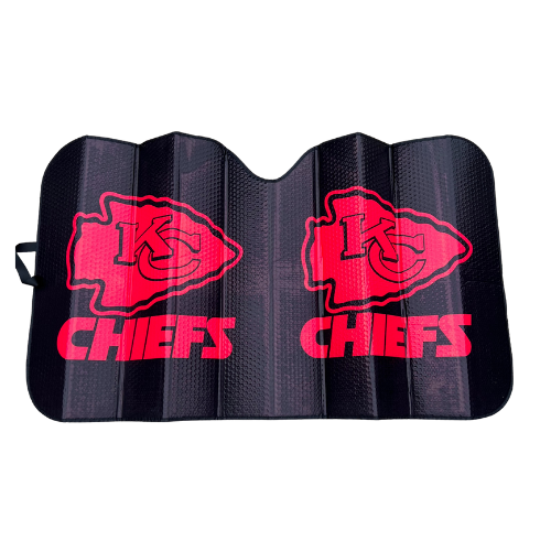 Black and Red Windshield Sun Visor