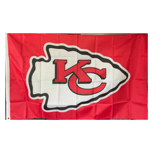 Large Indoor/Outdoor Kansas City Chiefs Flag