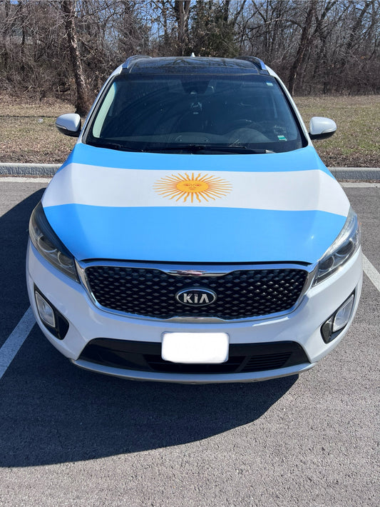 Argentina Flag Car Hood Cover