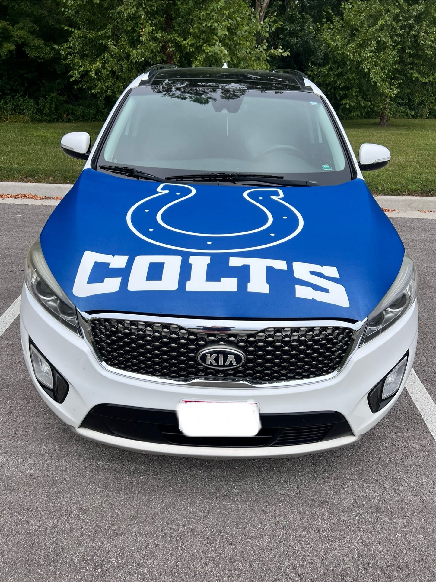 Indianapolis Colts Car Hood Cover