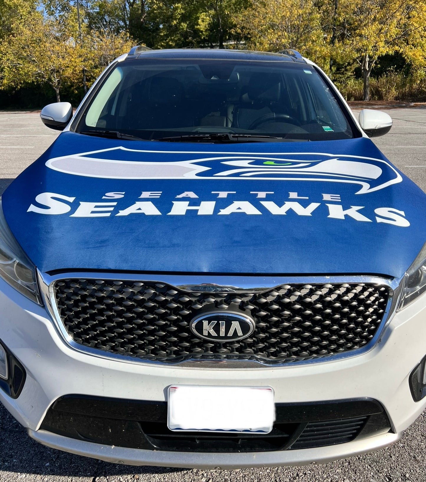 Seattle Seahawks Car Hood Cover