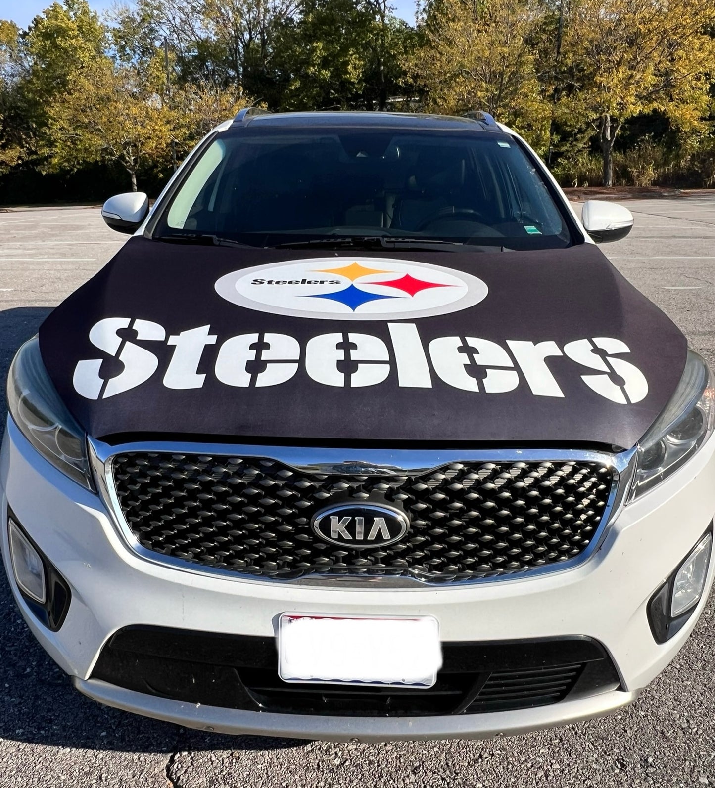 Pittsburgh Steelers (with large font) Car Hood Cover