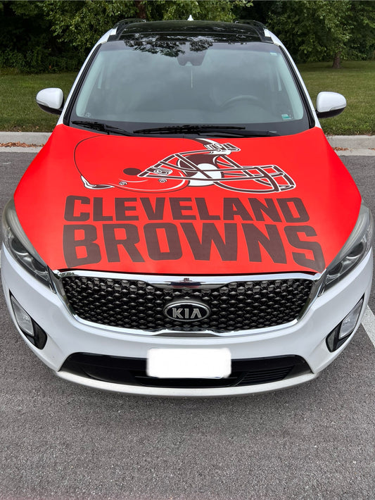 Cleveland Browns Car Hood Cover