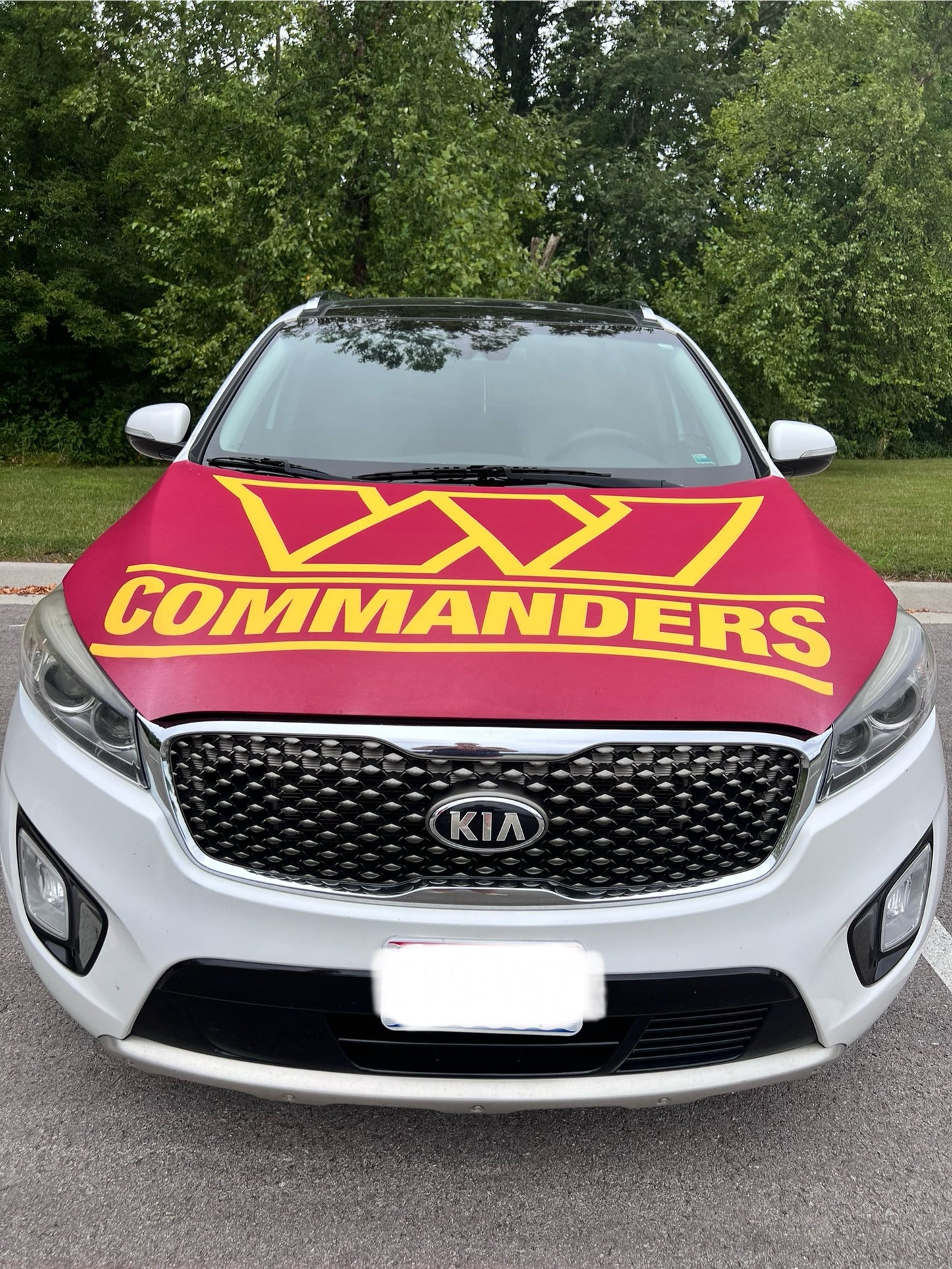 Washington Commanders Car Hood Cover