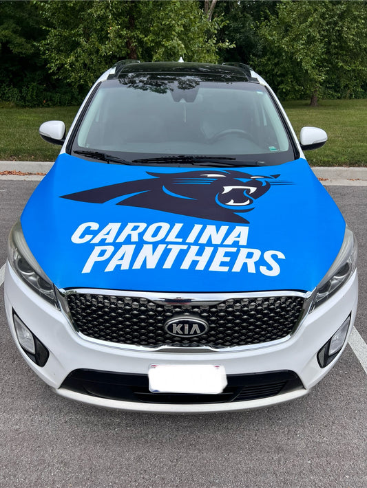 Carolina Panthers Car Hood Cover