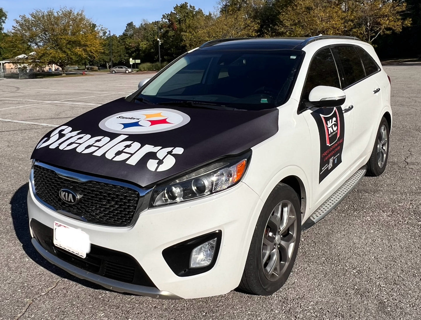 Pittsburgh Steelers (with large font) Car Hood Cover