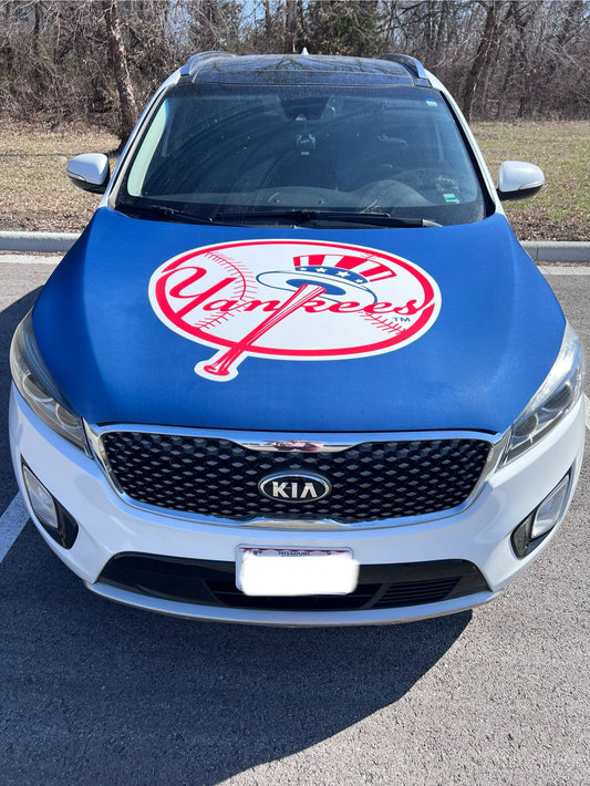 New York Yankees Baseball Car Hood Cover