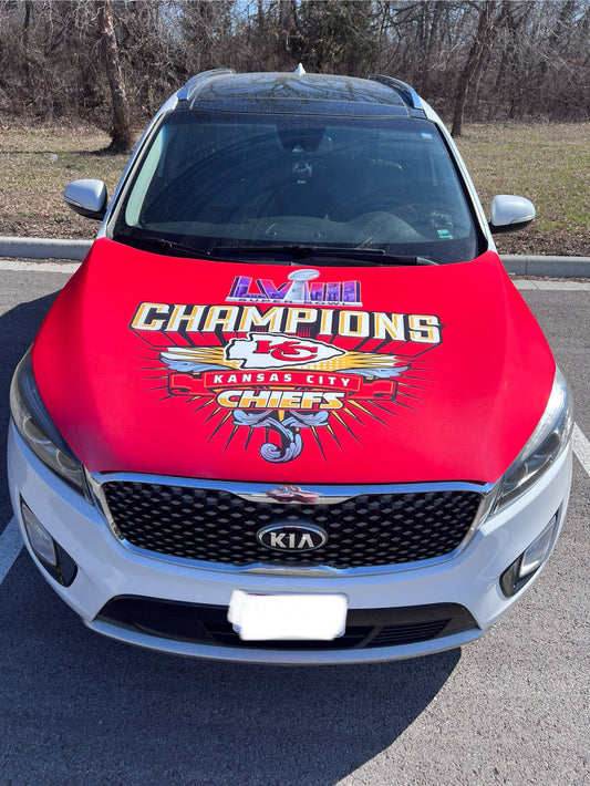 Chiefs Super Bowl Champions Car Hood Cover