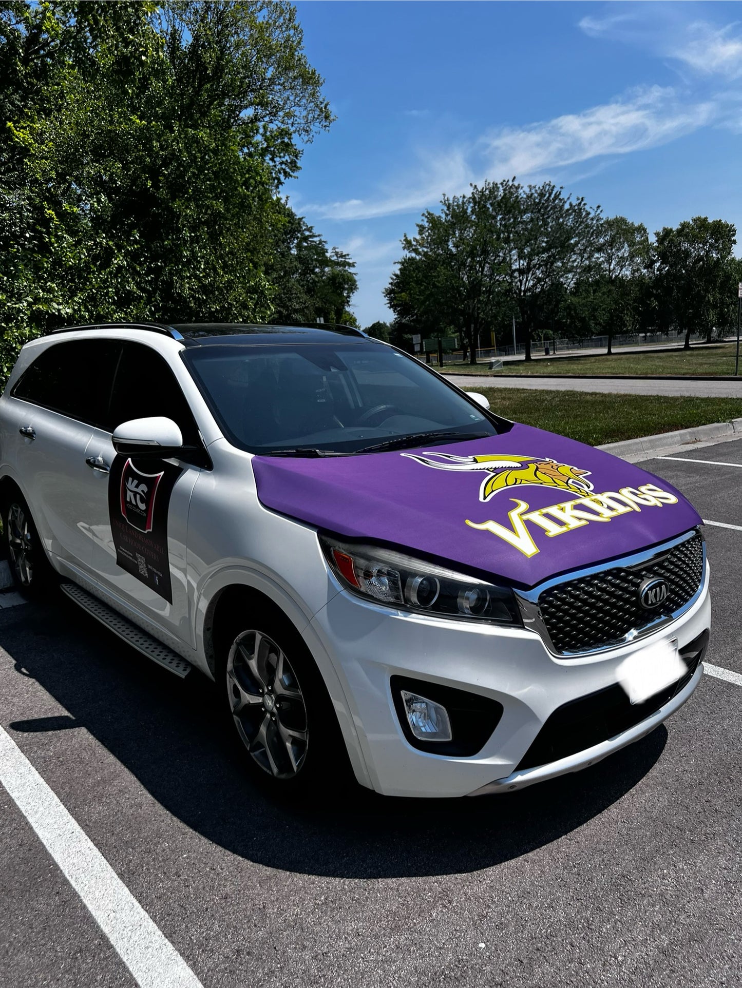 Minnesota Vikings Car Hood Cover