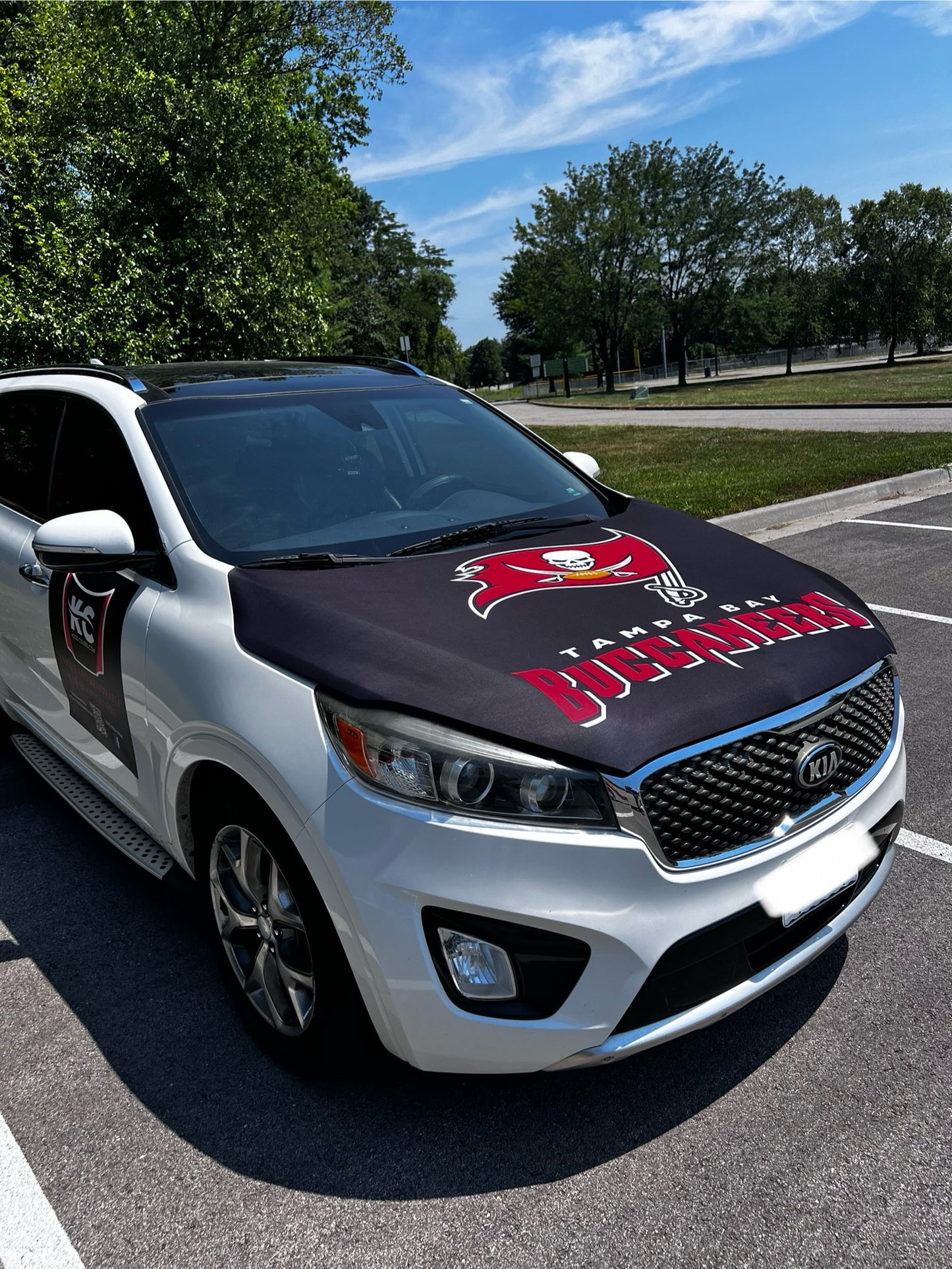 Tampa Bay Buccaneers Car Hood Cover