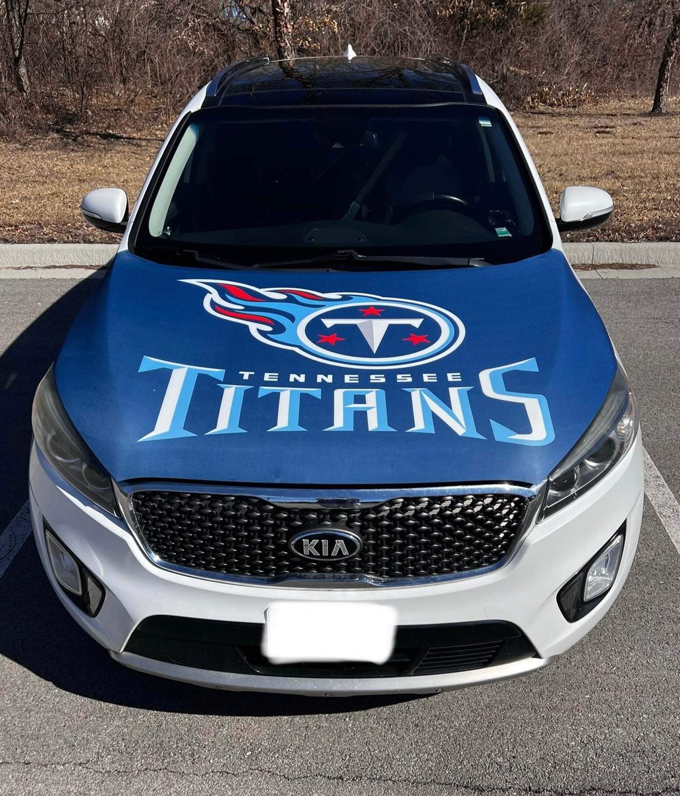 Tennessee Titans (with name) Car Hood Cover