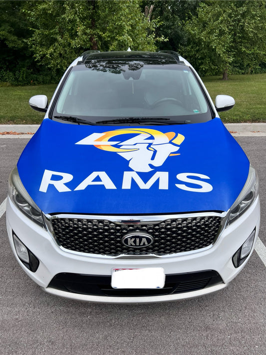 Los Angeles Rams Car Hood Cover