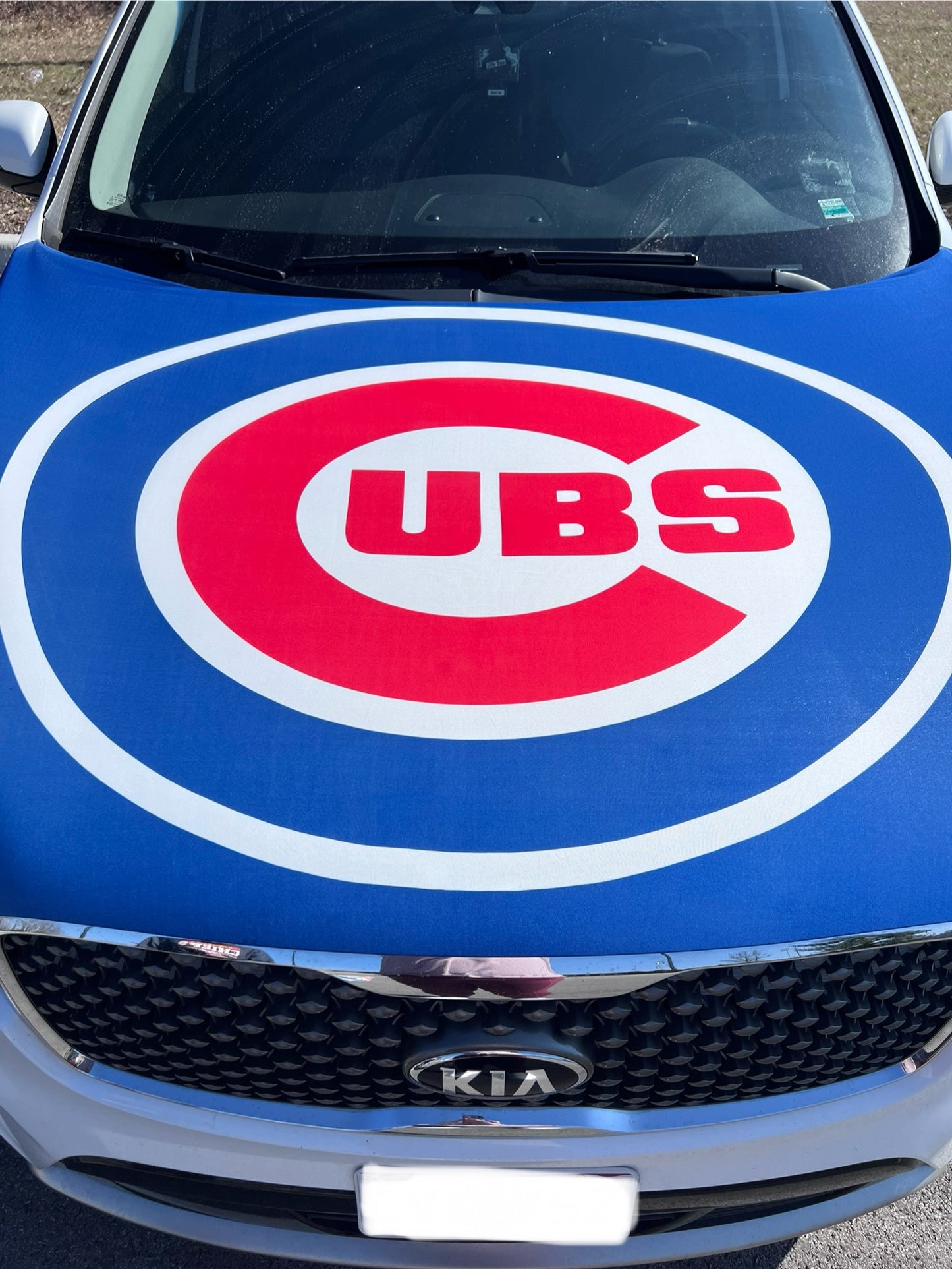 Chicago Cubs Baseball Car Hood Cover