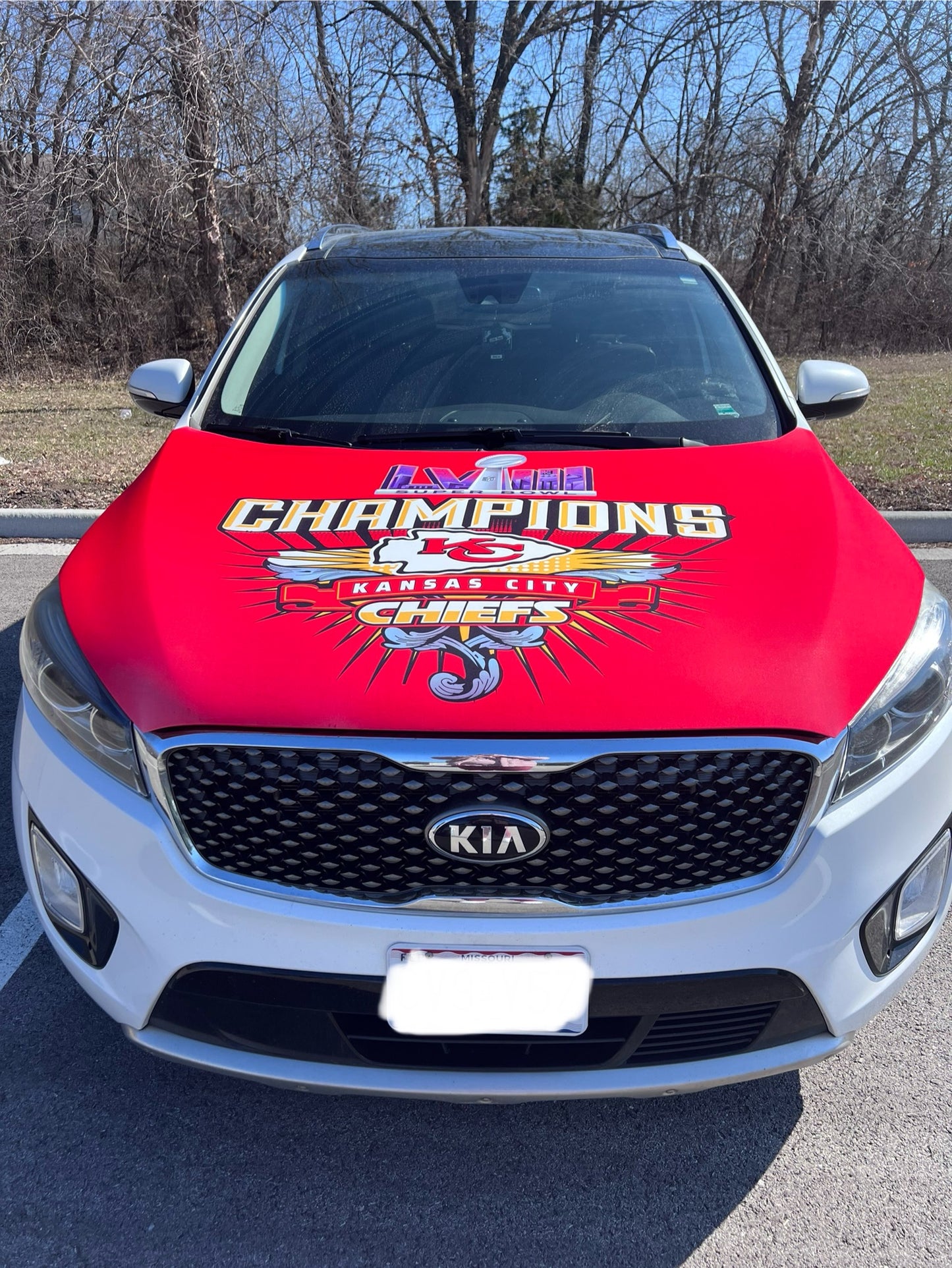 Chiefs Super Bowl Champions Car Hood Cover