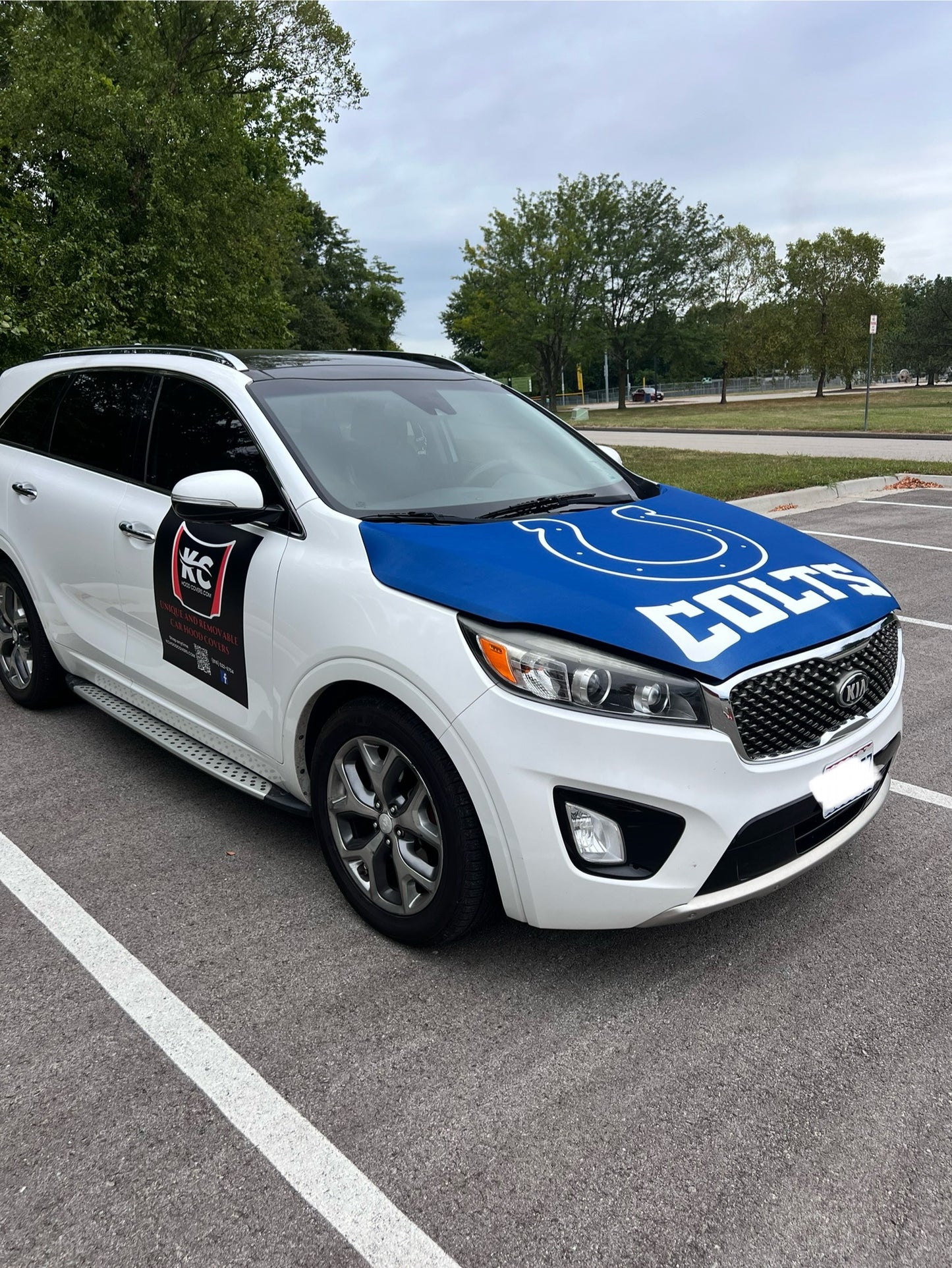 Indianapolis Colts Car Hood Cover