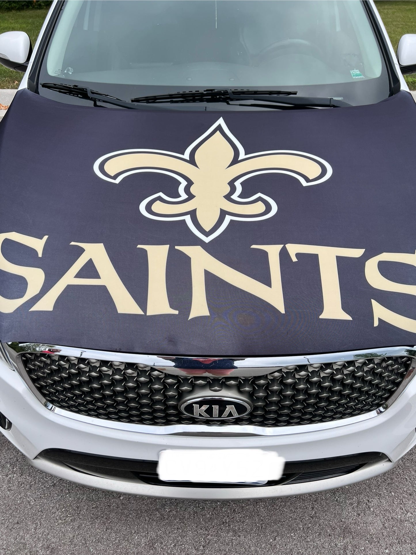 New Orleans Saints Car Hood Cover